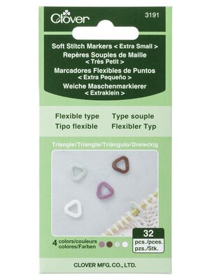 Clover Clover Soft Stitch markers Triangle XS - 32 stuks