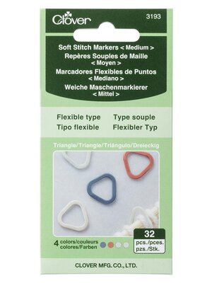 Clover Clover zachte steekmarkeerders - Triangle Medium - 32 stuks