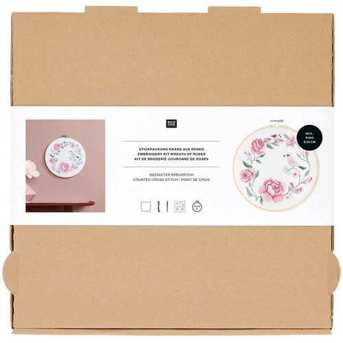 Rico Design Borduurpakket - Wreath of Roses