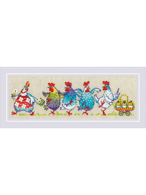 RIOLISf Borduurpakket Cluck-cluck?!!! - RIOLIS RIOLISf Borduurpakket Cluck-cluck?!!! - RIOLIS