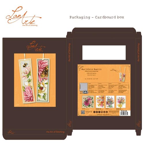 Lanarte Bladwijzer kit Roze dahlia set van 2