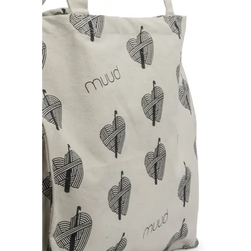 Muud  Muud 100% Recycled Katoenen Shopper - Hearts