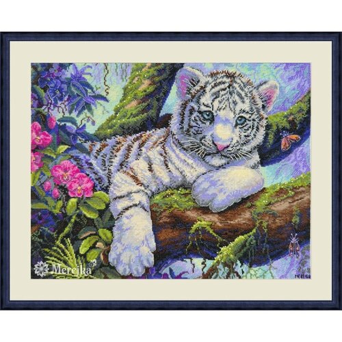 Merejka Borduurpakket White Tiger - Merejka Merejka Borduurpakket White Tiger - Merejka