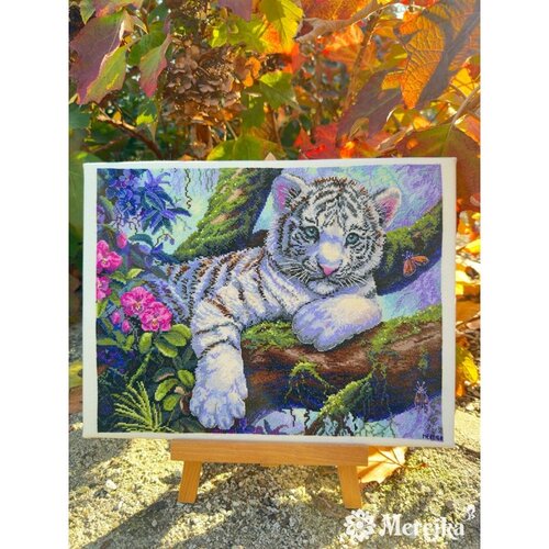 Merejka Borduurpakket White Tiger - Merejka