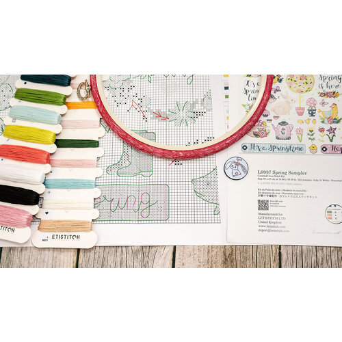 Leti Stitch Borduurpakket Spring Sampler - Leti Stitch