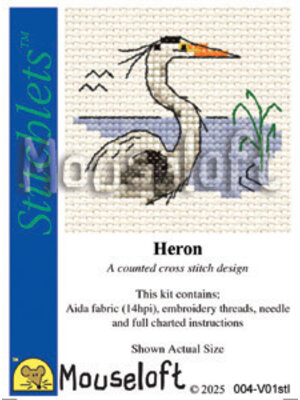 Mouseloft Borduurpakket Heron - Mouseloft
