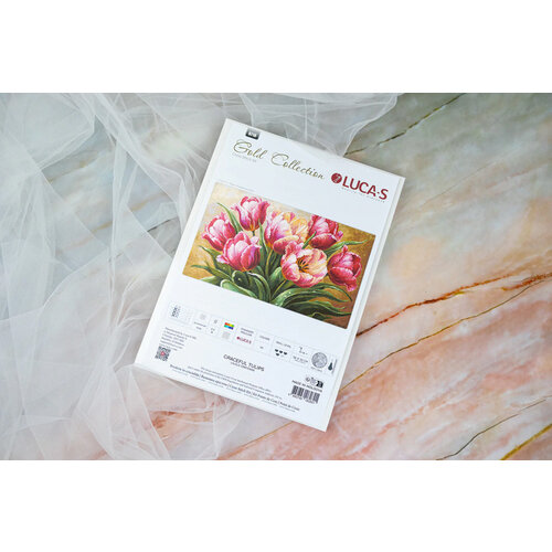Luca-S Borduurpakket Graceful Tulips - Luca-S