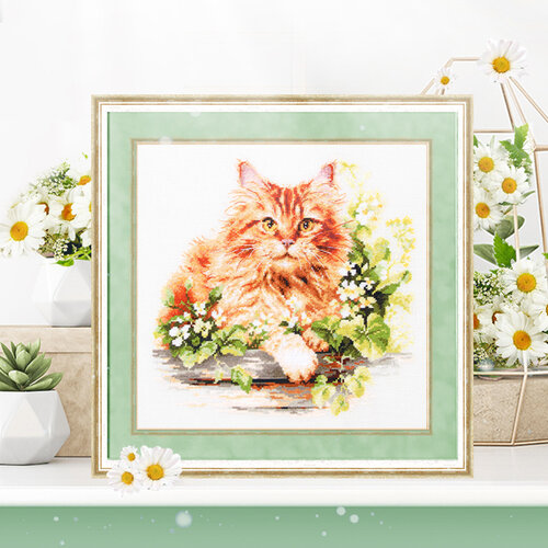 Borduurpakket The Ginger Cat - Magic Needle