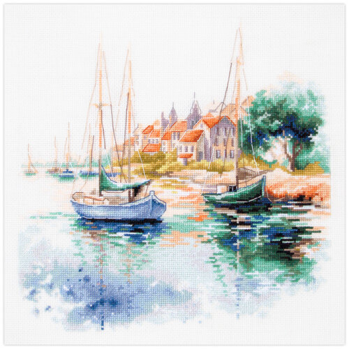 Magic Needle Borduurpakket The Quiet Harbor - Magic Needle Magic Needle Borduurpakket The Quiet Harbor - Magic Needle