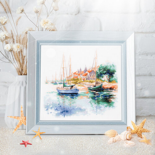 Borduurpakket The Quiet Harbor - Magic Needle