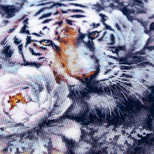 Borduurpakket The White Tiger - Magic Needle