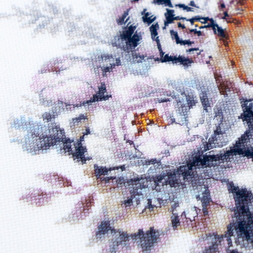 Borduurpakket The White Tiger - Magic Needle