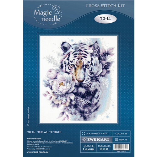 Borduurpakket The White Tiger - Magic Needle