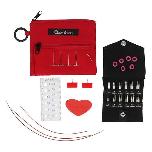 ChiaoGoo TWIST LACE Short Combo Pack - 5 + 8 cm - 2 t/m 3.25 mm ChiaoGoo TWIST LACE Short Combo Pack - 5 + 8 cm - 2 t/m 3.25 mm