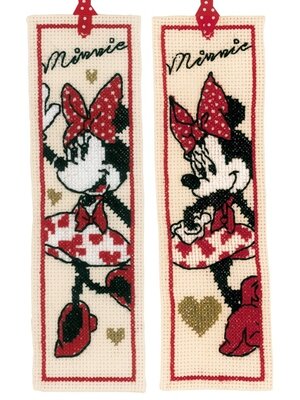 Vervaco Bladwijzer kit Disney It's all about Minnie set v2