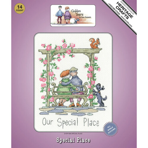 Heritage Crafts Borduurpakket Golden Years - Our Special Place - Heritage Crafts