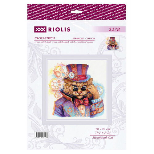 RIOLIS Borduurpakket Steampunk Cat - RIOLIS