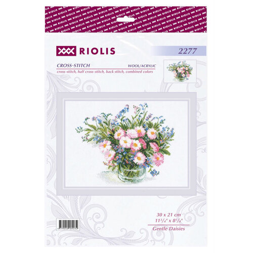 RIOLIS Borduurpakket Gentle Daisies - RIOLIS