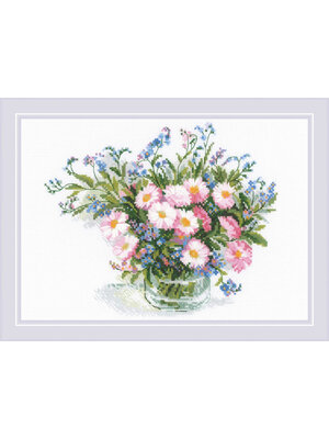 RIOLISf Borduurpakket Gentle Daisies - RIOLIS RIOLISf Borduurpakket Gentle Daisies - RIOLIS