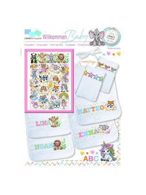 Lindner’s Kreuzstiche Patroon Lindner 163 - Welkom Baby