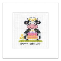 Borduurpakket Milkshake Card - Birthday Cake - Heritage Crafts