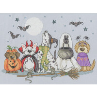 Borduurpakket Karen Tye Bentley - Howling Hounds - Bothy Threads