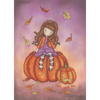 Borduurpakket Gorjuss - Pumpkin Perch - Bothy Threads