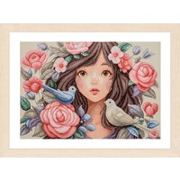 Telpakket kit Omringd door rozen en duiven