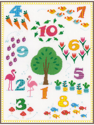 Vervaco Telpakket kit Leren tellen tot 10