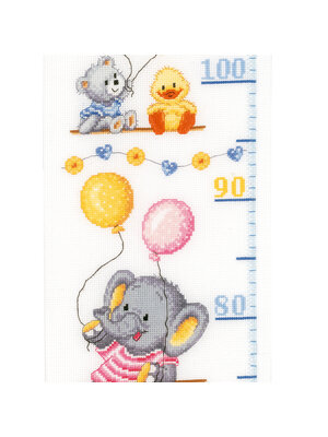 Vervaco Telpakket Meetlat kit Geboortefeestje