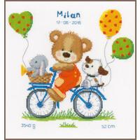 Telpakket kit Fietsend beertje