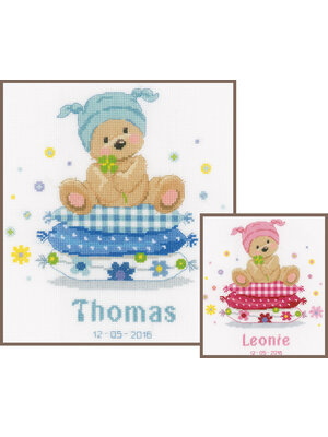 Vervaco Telpakket kit Beertje op kussen