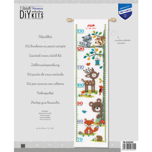 Vervaco Telpakket kit Bosdieren II