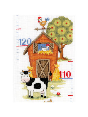 Vervaco Official Telpakket Meetlat kit Op de boerderij II Vervaco Official Telpakket Meetlat kit Op de boerderij II