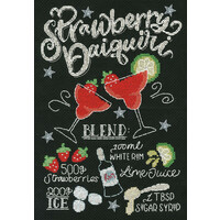 Borduurpakket Letters By Julia - Strawberry Daiquiri - Bothy Threads