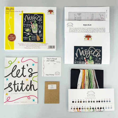 Bothy Threads Borduurpakket Letters By Julia - Mojito - Bothy Threads Bothy Threads Borduurpakket Letters By Julia - Mojito - Bothy Threads