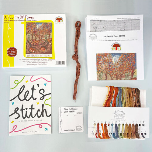 Bothy Threads Borduurpakket Lizzie Spikes - An Earth Of Foxes - Bothy Threads Bothy Threads Borduurpakket Lizzie Spikes - An Earth Of Foxes - Bothy Threads