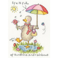 Borduurpakket Cockadoodle - Sunshine And Rainbows - Bothy Threads