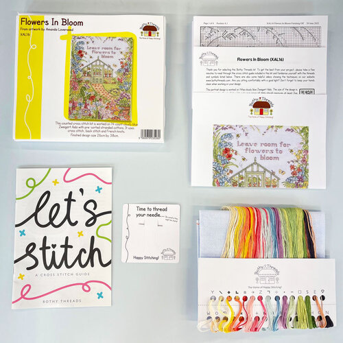 Bothy Threads Borduurpakket Amanda Loverseed - Flowers In Bloom - Bothy Threads