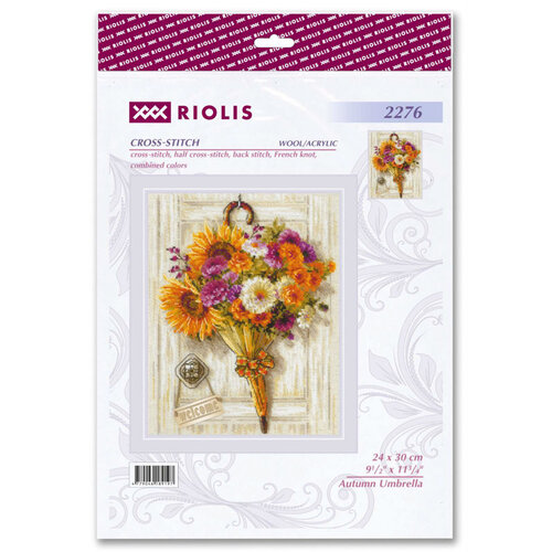 RIOLIS Borduurpakket Autumn Umbrella - RIOLIS RIOLIS Borduurpakket Autumn Umbrella - RIOLIS