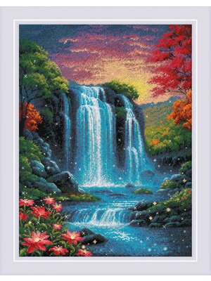 RIOLISf Borduurpakket Magical Waterfall - RIOLIS RIOLISf Borduurpakket Magical Waterfall - RIOLIS