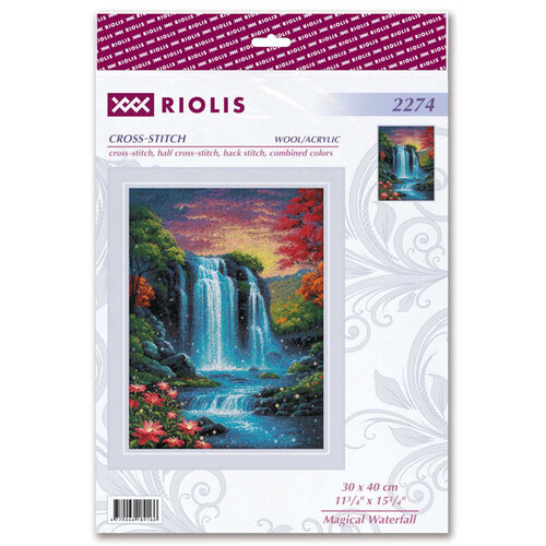 RIOLIS Borduurpakket Magical Waterfall - RIOLIS RIOLIS Borduurpakket Magical Waterfall - RIOLIS