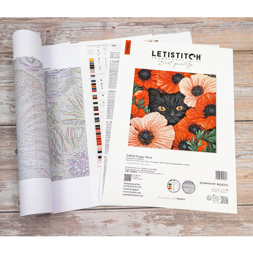 Leti Stitch Borduurpakket Poppy Eyes - Leti Stitch Leti Stitch Borduurpakket Poppy Eyes - Leti Stitch