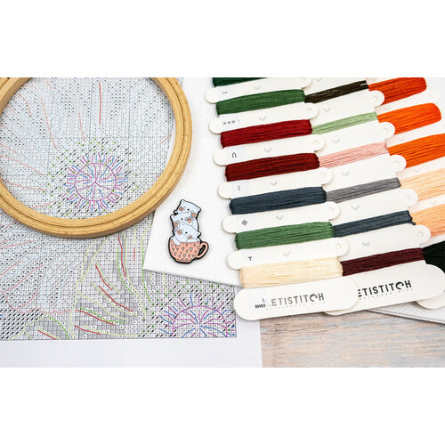 Leti Stitch Borduurpakket Poppy Eyes - Leti Stitch Leti Stitch Borduurpakket Poppy Eyes - Leti Stitch