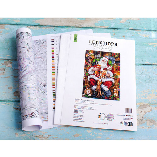 Leti Stitch Borduurpakket Paws & Presents - Leti Stitch Leti Stitch Borduurpakket Paws & Presents - Leti Stitch