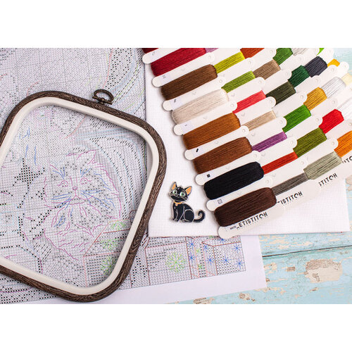 Leti Stitch Borduurpakket Paws & Presents - Leti Stitch Leti Stitch Borduurpakket Paws & Presents - Leti Stitch