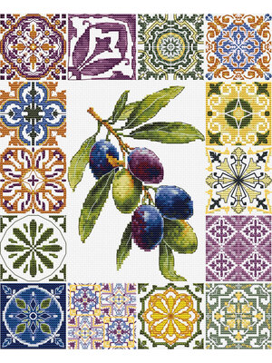 Luca-S Borduurpakket Olive Palette of the Mediterranean - Luca-S