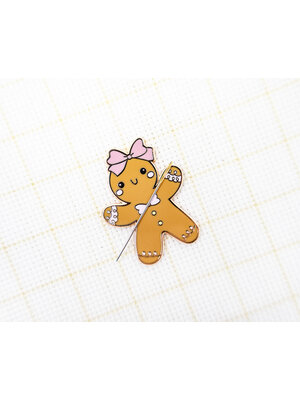 Leti Stitch Needle Minder Gingerbread Girl Gingie - Leti Stitch
