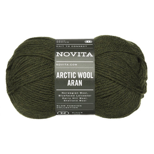 Novita Novita - Arctic Wool Aran 100g 357 grey willow Novita Novita - Arctic Wool Aran 100g 357 grey willow