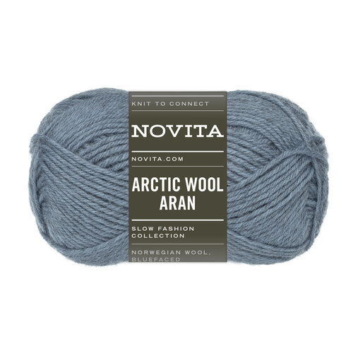 Novita Novita - Arctic Wool Aran 100g 124 ground ice Novita Novita - Arctic Wool Aran 100g 124 ground ice